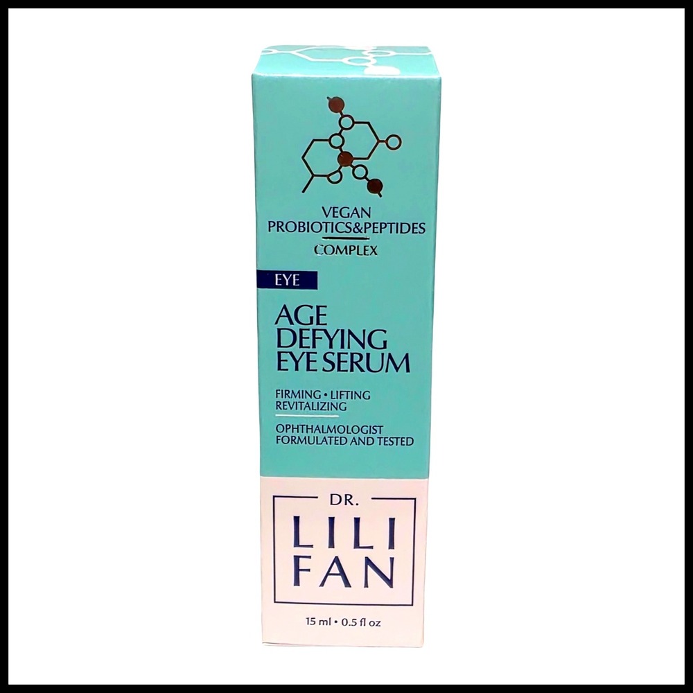 Dr. Lili Fan Age Defying Eye Serum Vegan Probiotics & Peptides 0.5oz New in Box